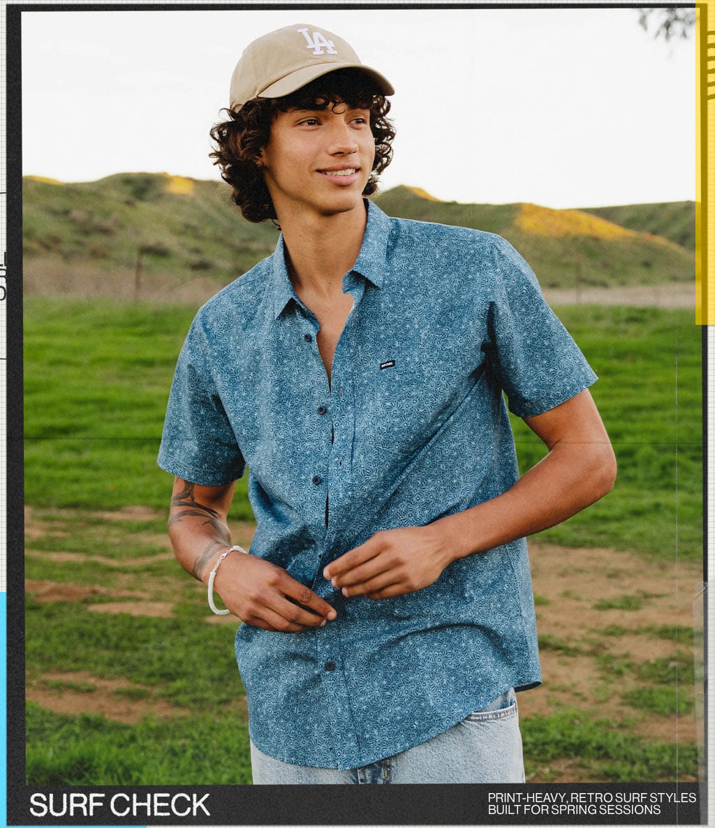 Surf Check - Print-Heavy, Retro Surf Styles Built for Spring Sessions