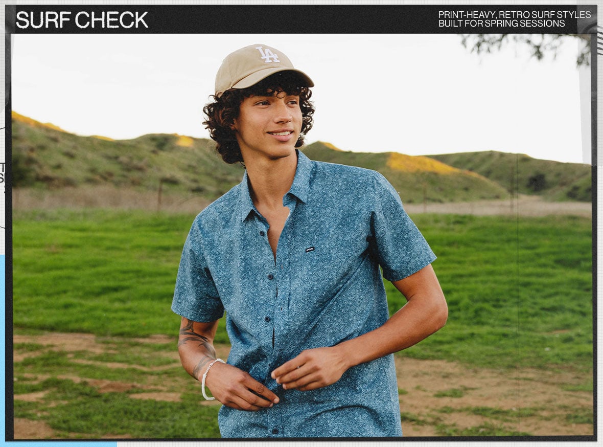 Surf Check - Print-Heavy, Retro Surf Styles Built for Spring Sessions