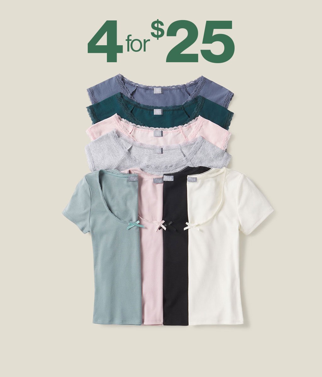 4 for $25*