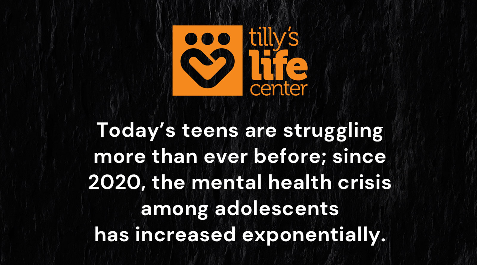 tilly's life center - Today's teens are struggling more than ever before; since 2020, the mental health crisis among adolescents has increased exponentially.