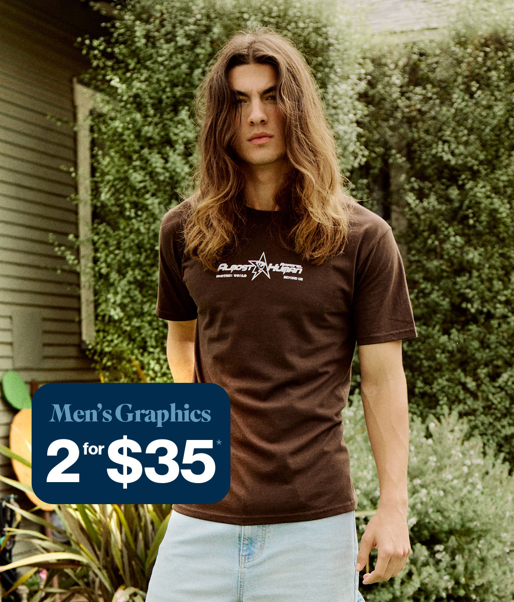 Men's Graphics 2 for $35*