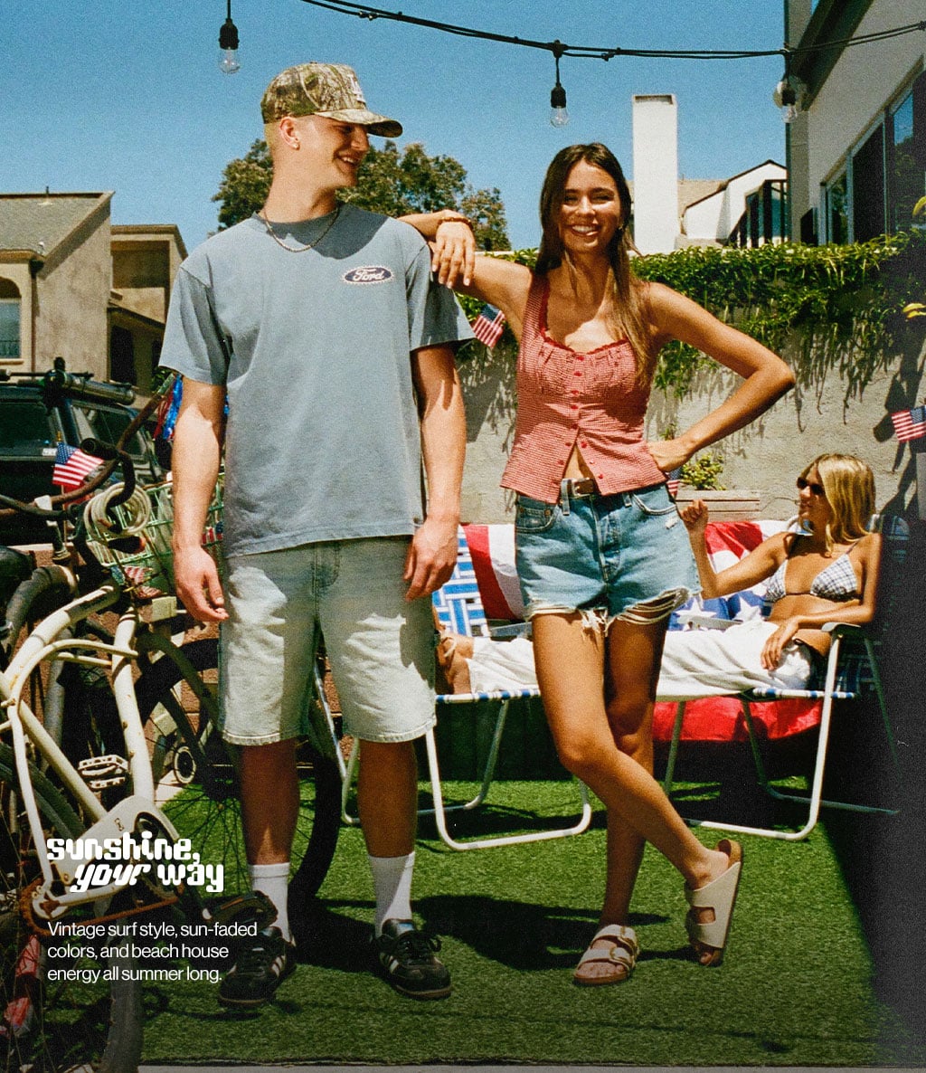 Sunshine your way Vintage surf style, sun-faded colors, and beach house energy all summer long.
