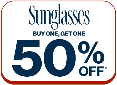 Sunglasses Buy One, Get One 50% OFF*