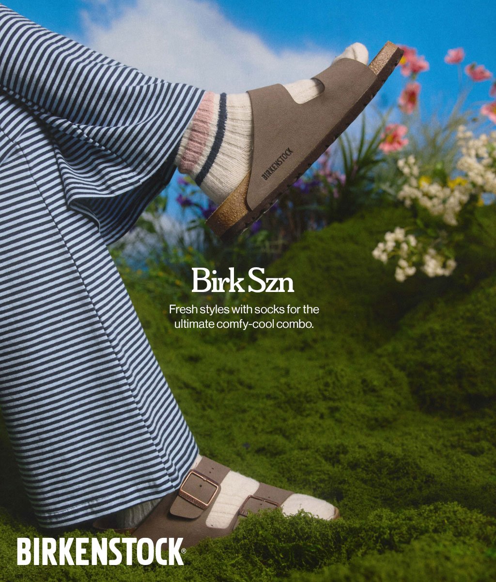 BirkSzn Fresh styles with socks for the ultimate comfy-cool combo. Birkenstock