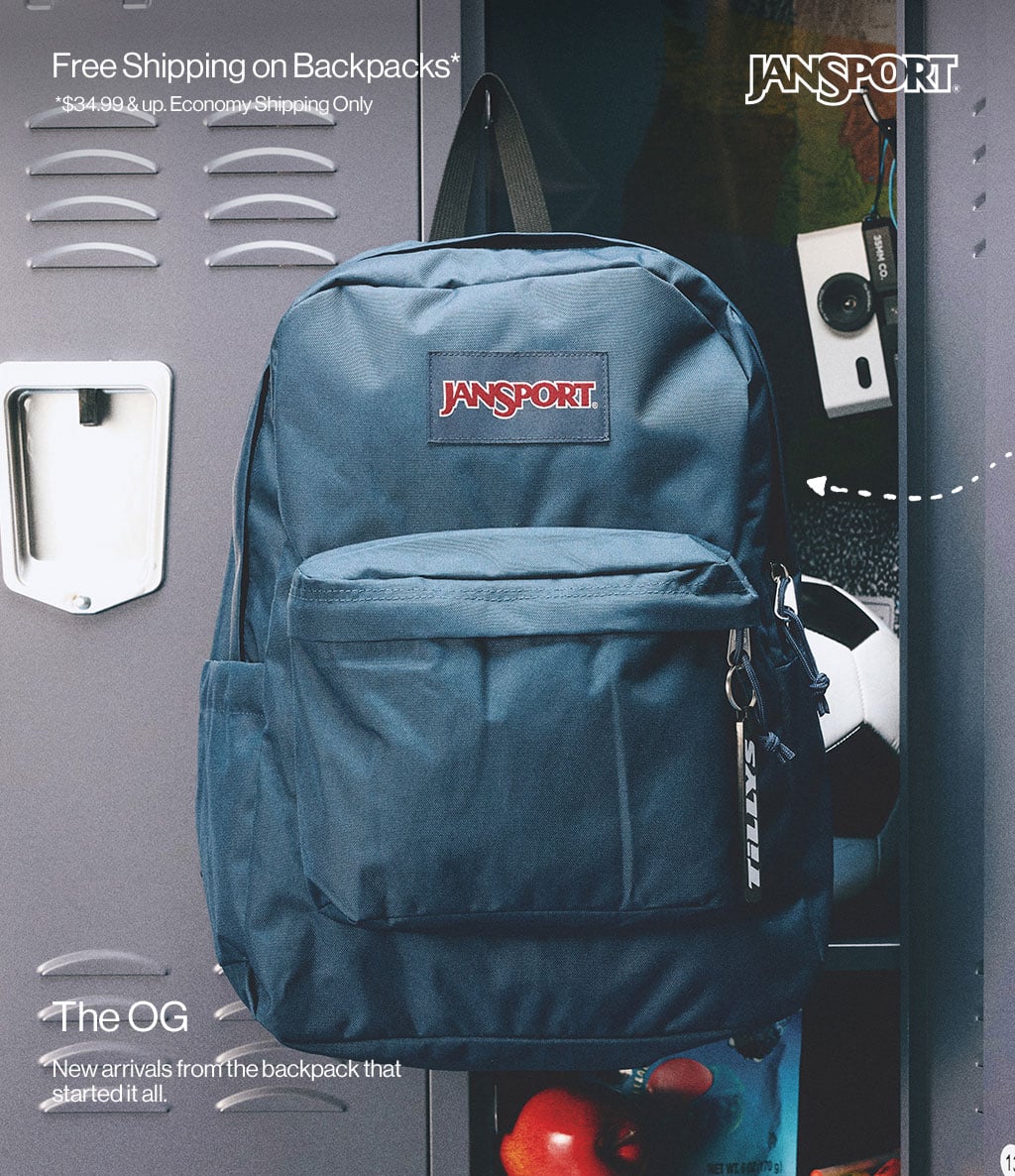 Free Shipping on Backpacks* *$34.99 & up. Economy Shipping Only The OG New arrivals from the backpack that started it all
