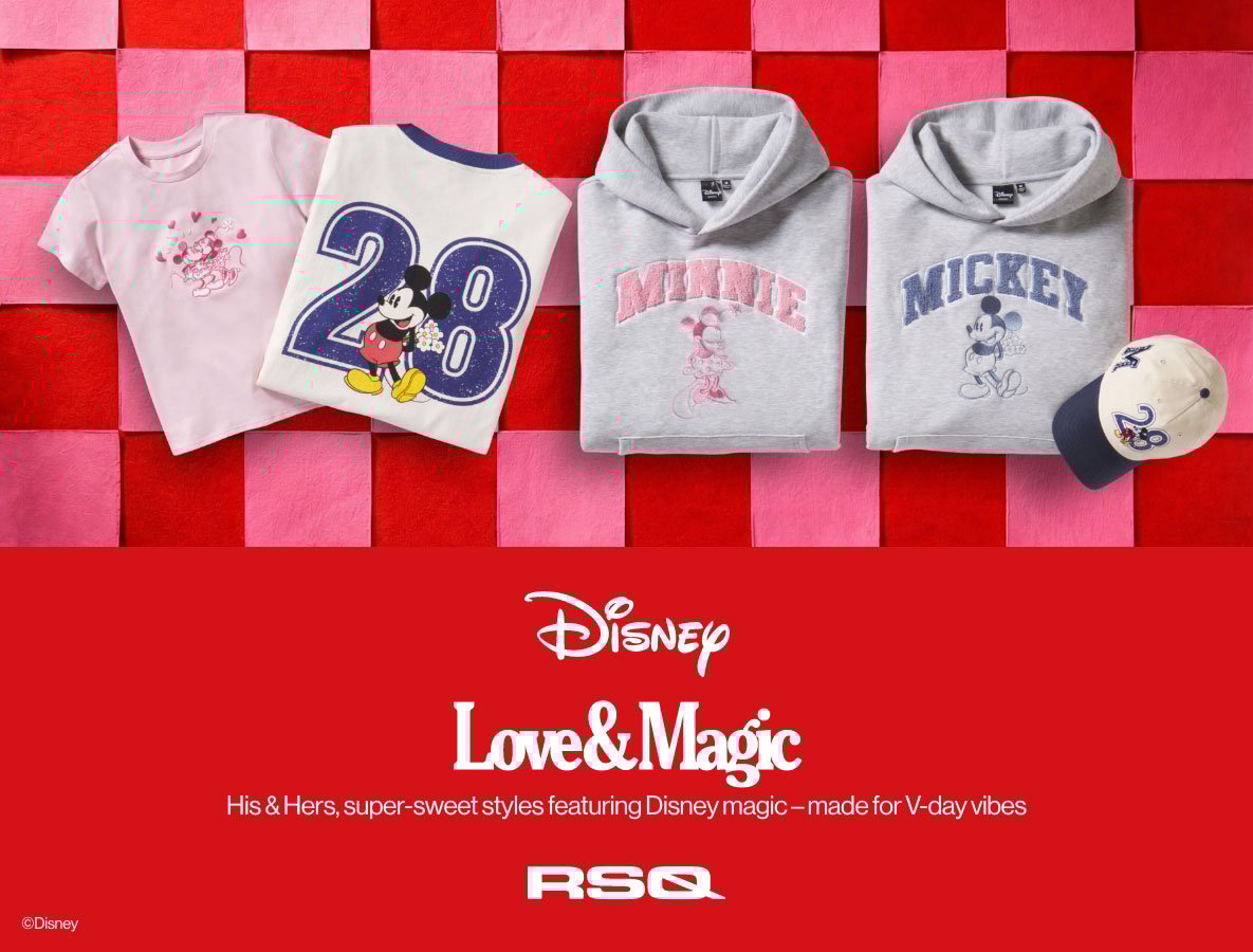 Disney Love & Magic - His & Hers, super-sweet styles featuring Disney magic - made for V-day vibes