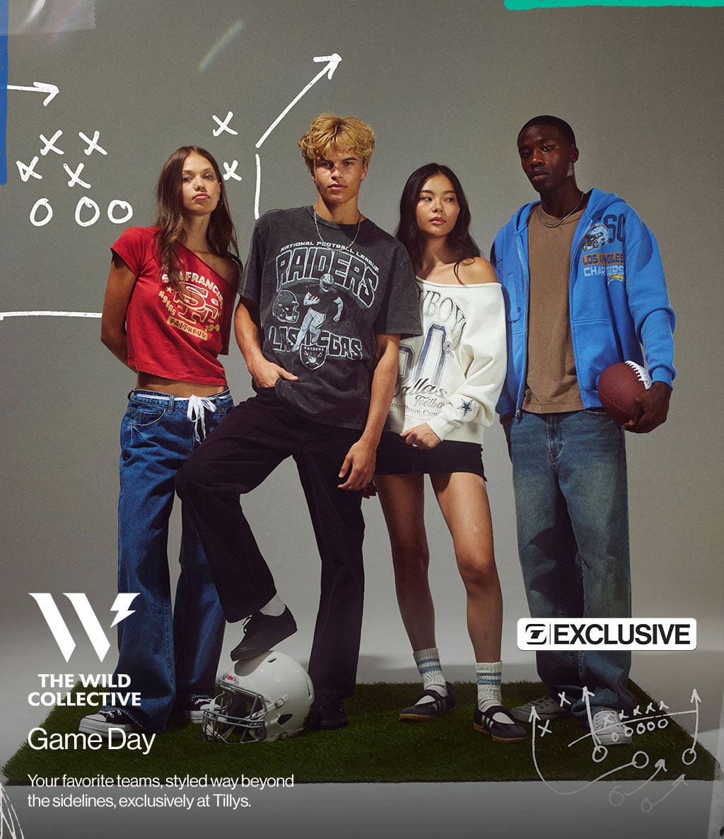 The Wild Collective Game Day Your favorite teams, styled way beyond the sidelines, exclusively at Tillys.