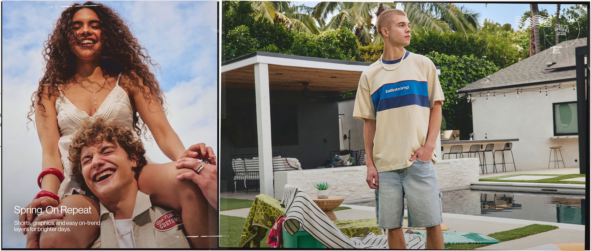 Spring, On Repeat Shorts, graphics, and easy on-trend layers for brighter days