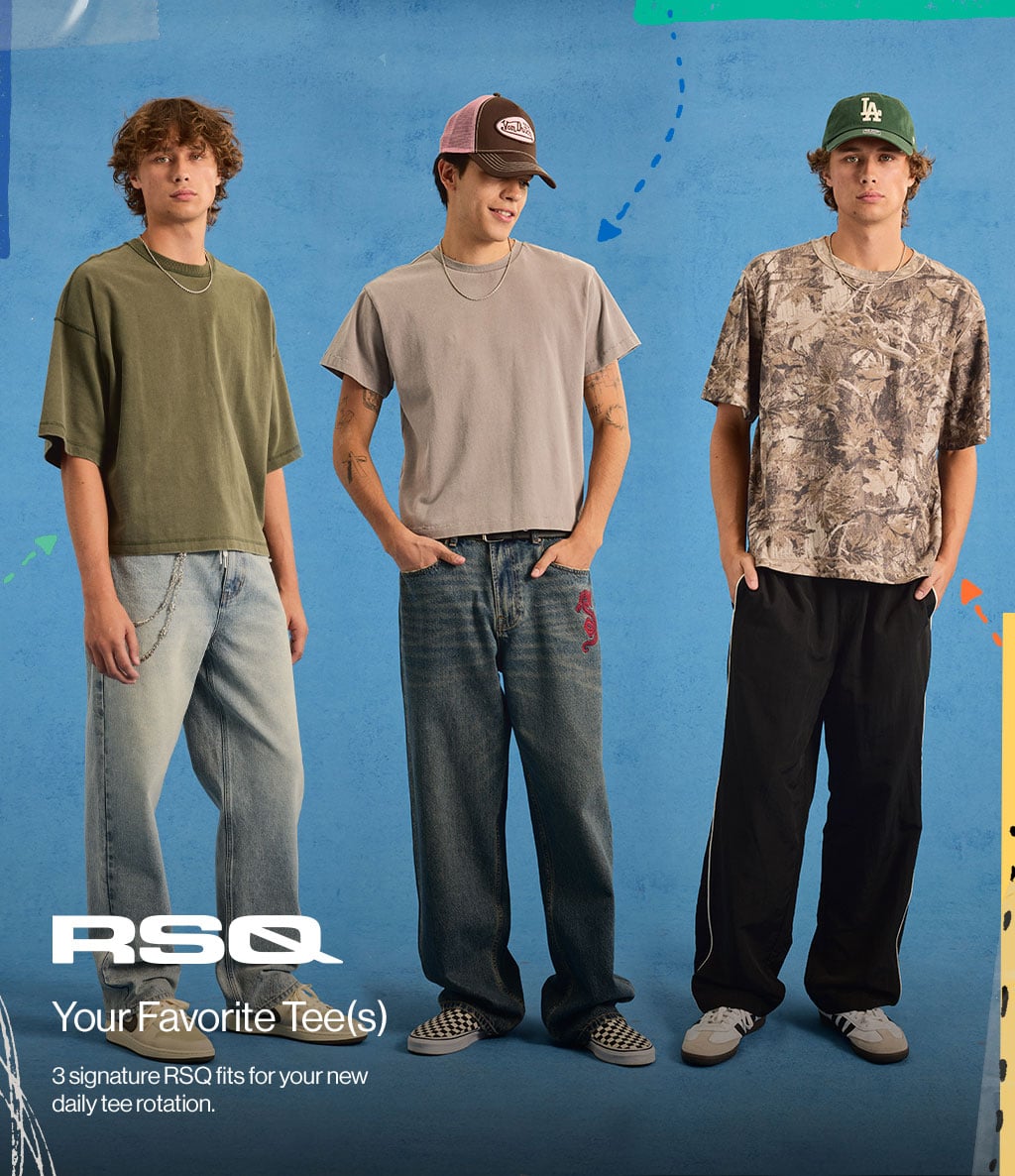 RSQ Your Favorite Tee(s) 3 signature RSQ fits for your new daily tee rotation.