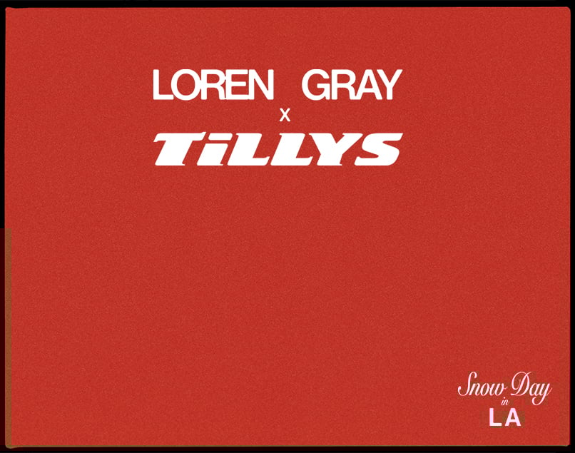 Loren Gray x Tillys Snow Day in LA