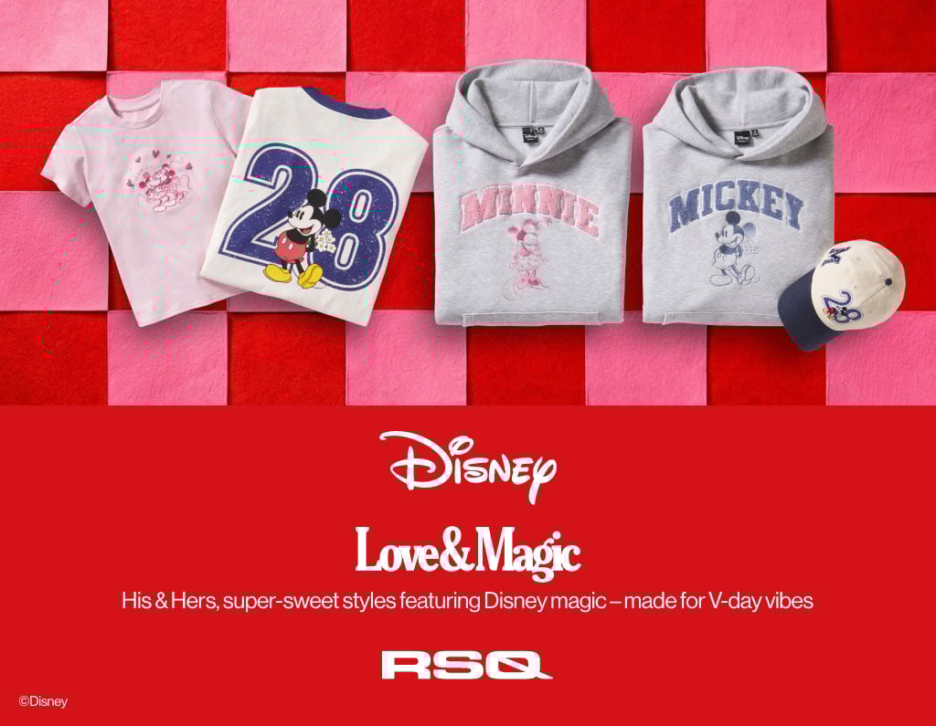 Disney Love & Magic - His & Hers, super-sweet styles featuring Disney magic - made for V-day vibes