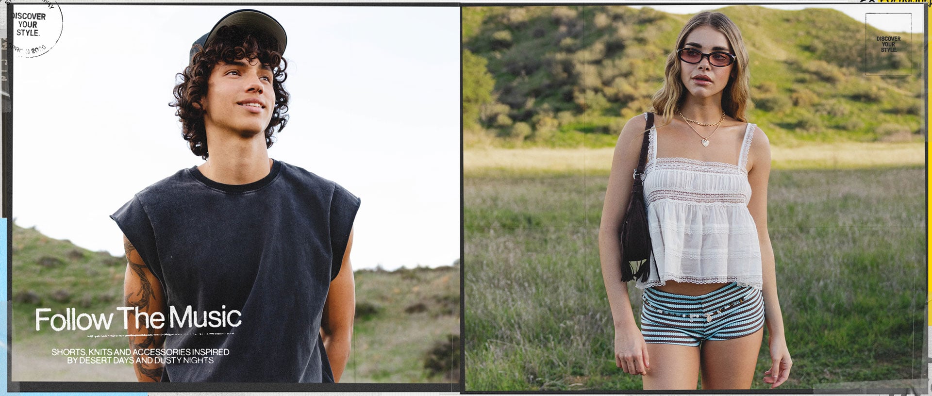 Follow The Music - Shorts, Knits, And Accessories Inspired by Desert Days and Dusty Nights