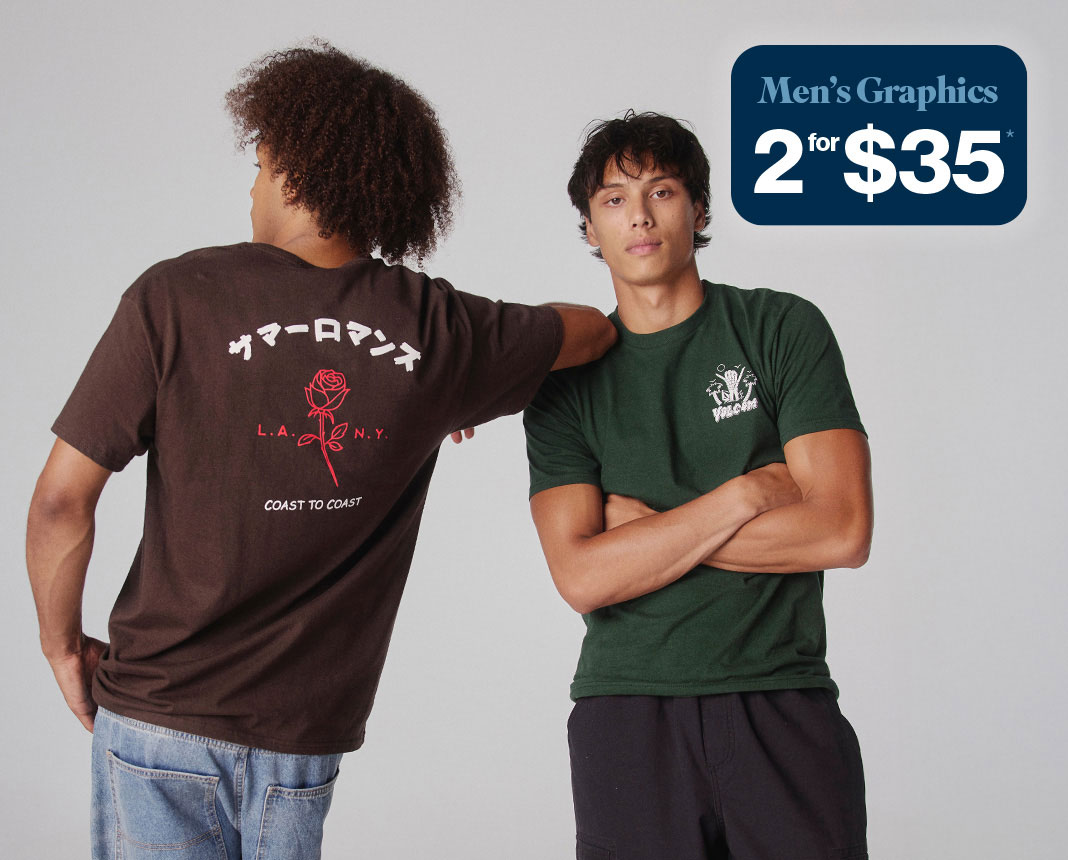 Men's Graphics 2 for $35