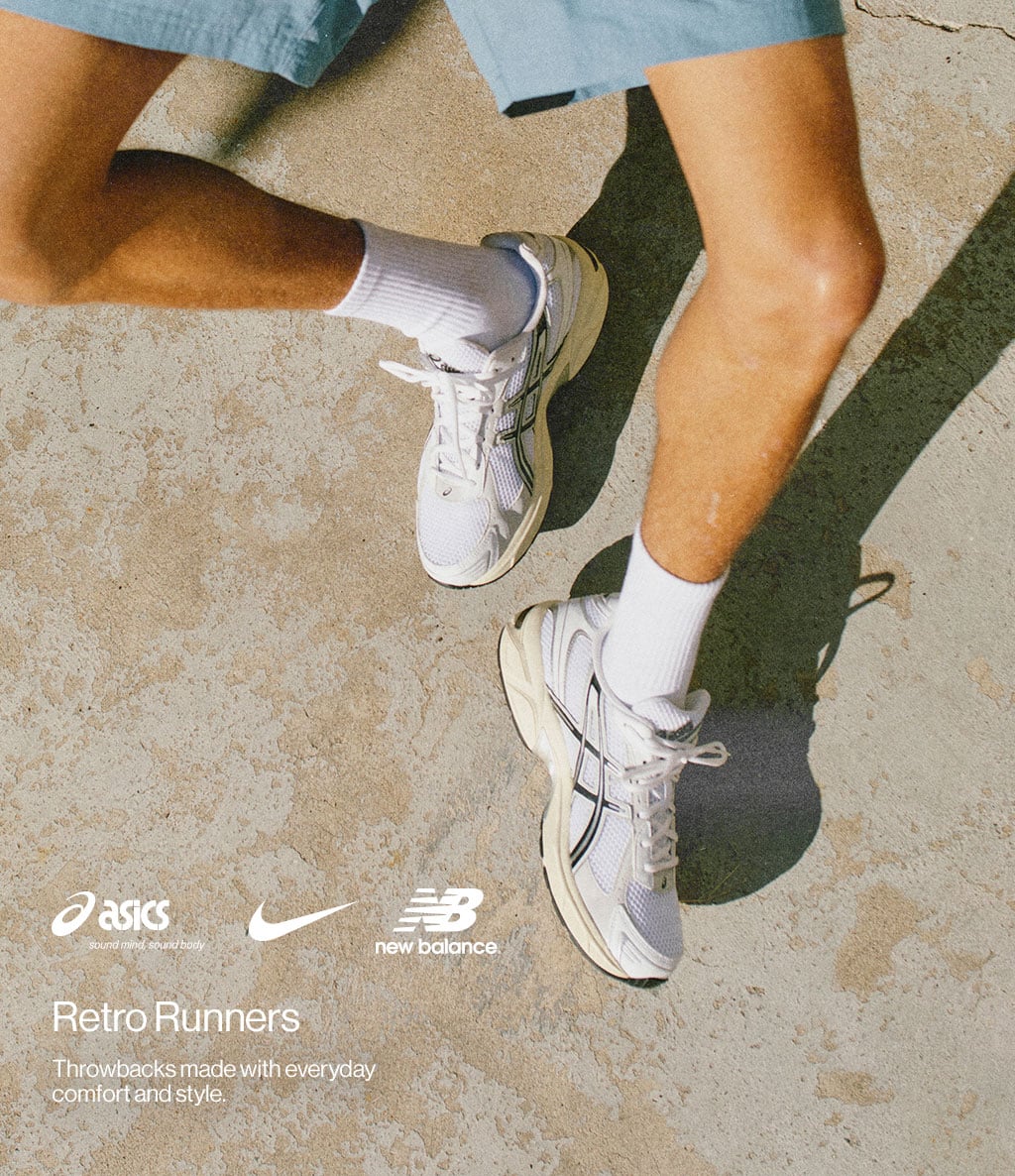 Retro Runners Throwbacks made with everyday comfort and style.