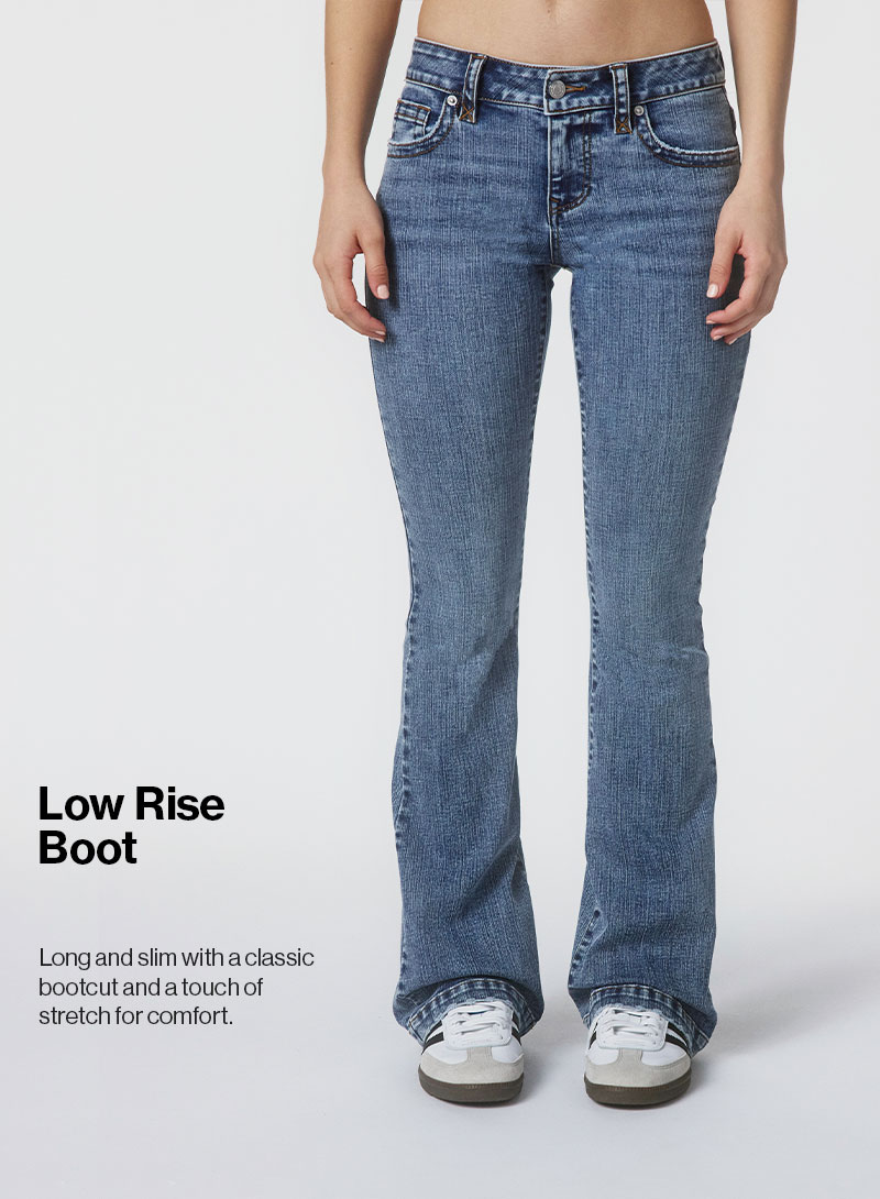 Low Rise Boot - Long and slim with a classic bootcut and a touch of stretch for comfort.