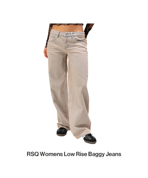 RSQ Womens Low Rise Baggy Jeans