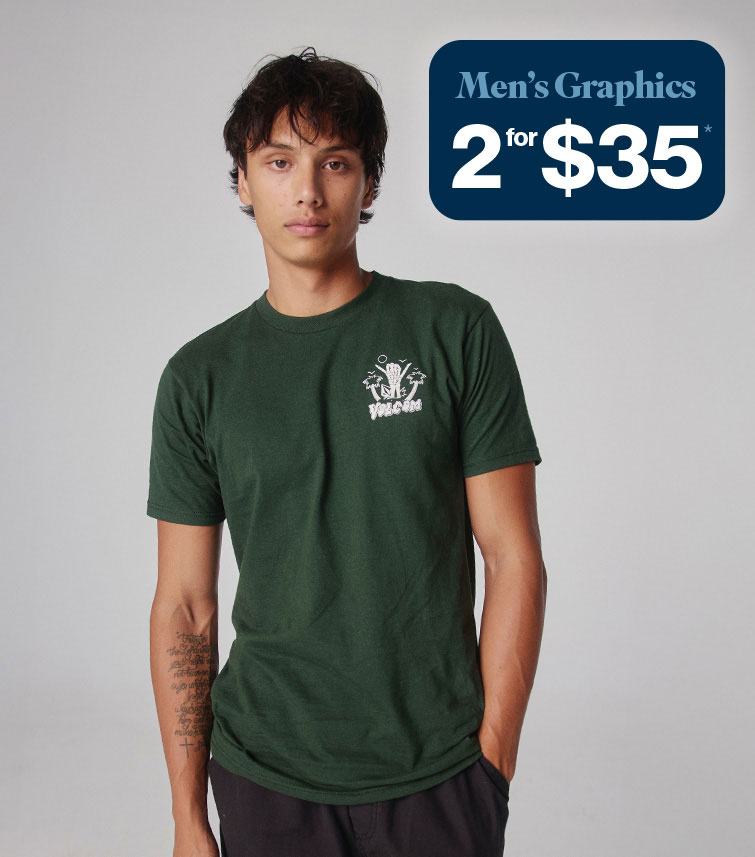 Men's Graphics 2 for $35*
