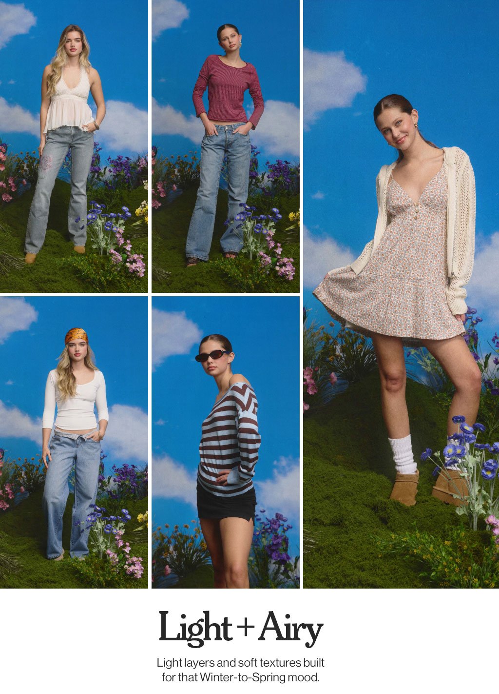 Light + Airy Light layers and soft textures built for that Winter-to-Spring mood