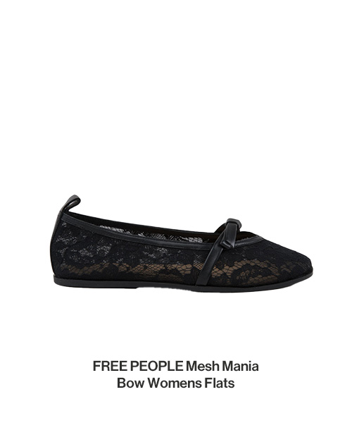 FREE PEOPLE Mesh Mania Bow Womens Flats
