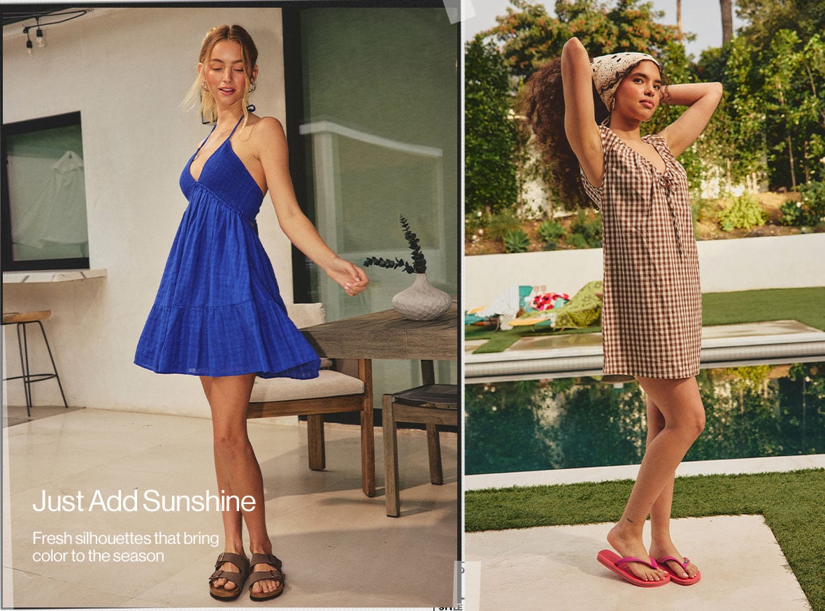 Just Add Sunshine Fresh silhouettes that bring color to the season