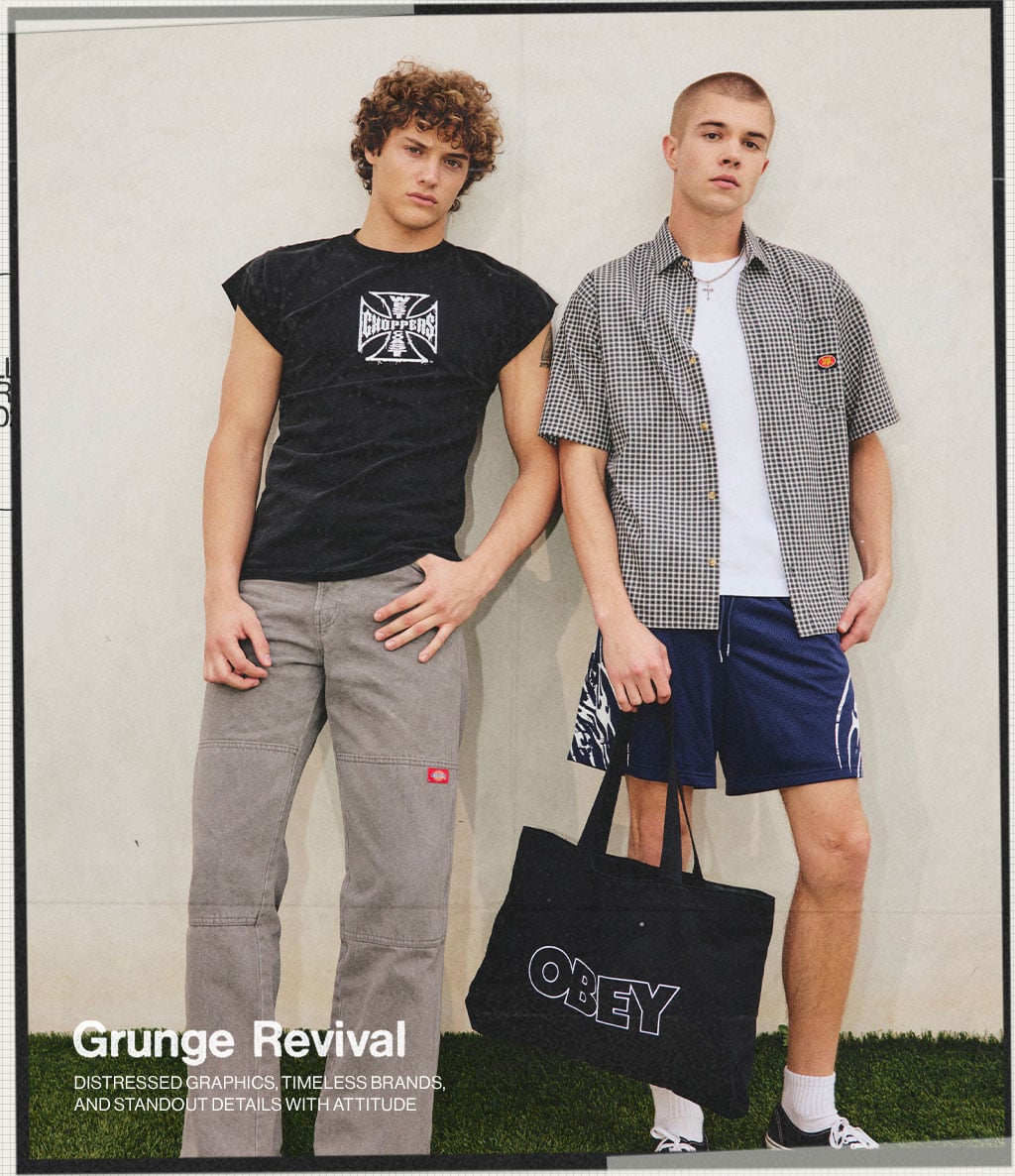 Grunge Revival - Distressed Graphics, Timeless Brands and Standout Details with Attitude