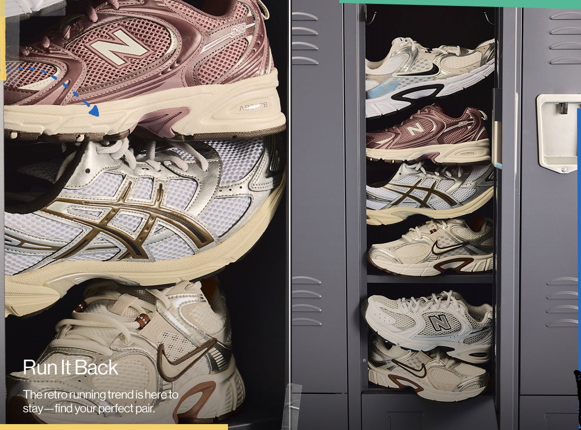 Run It Back The retro running trend is here to say - find your perfect pair.