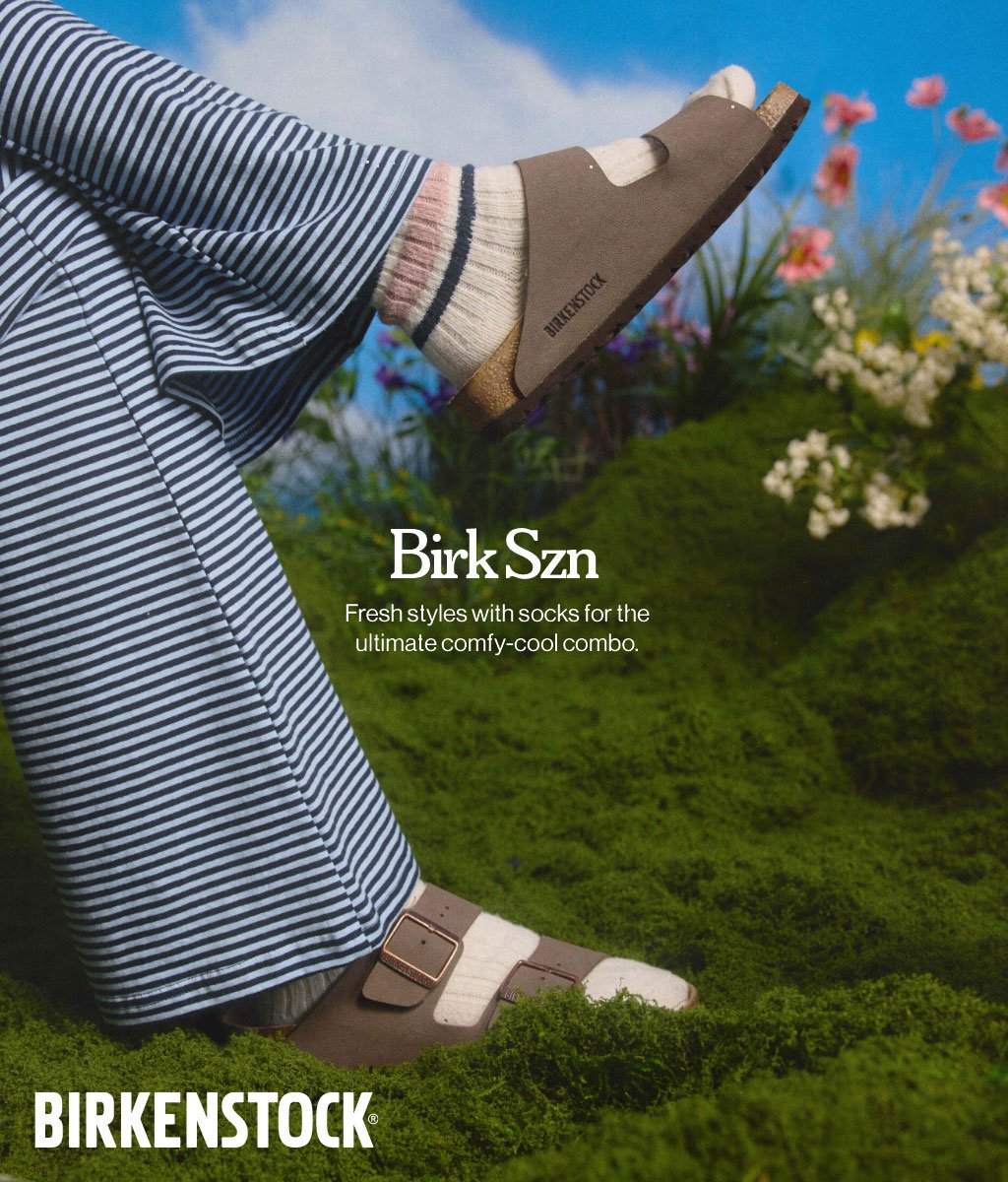 BirkSzn Fresh styles with socks for the ultimate comfy-cool combo. Birkenstock