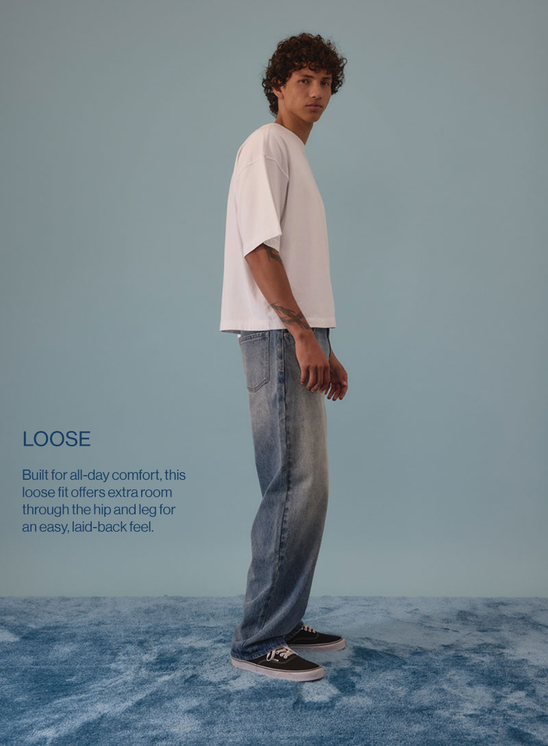 Loose - A loose fitting jean with room to move