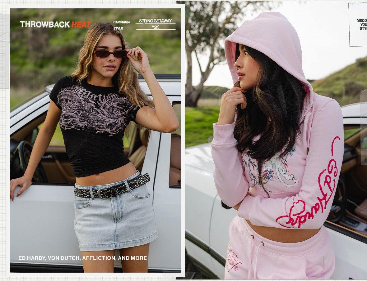 Throwback Heat Ed Hardy, Von Dutch, Affliction, and More