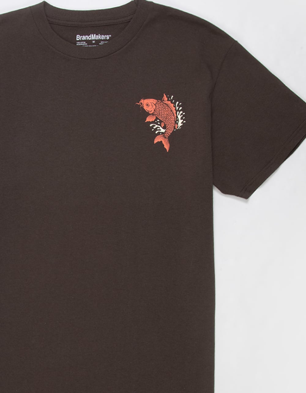 IKIGAI Koi Fish Mens Tee - BROWN