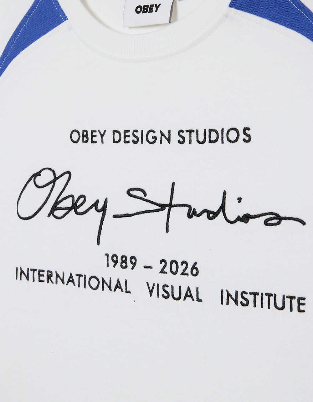 OBEY League Mens Long Sleeve Shirt - NATURAL