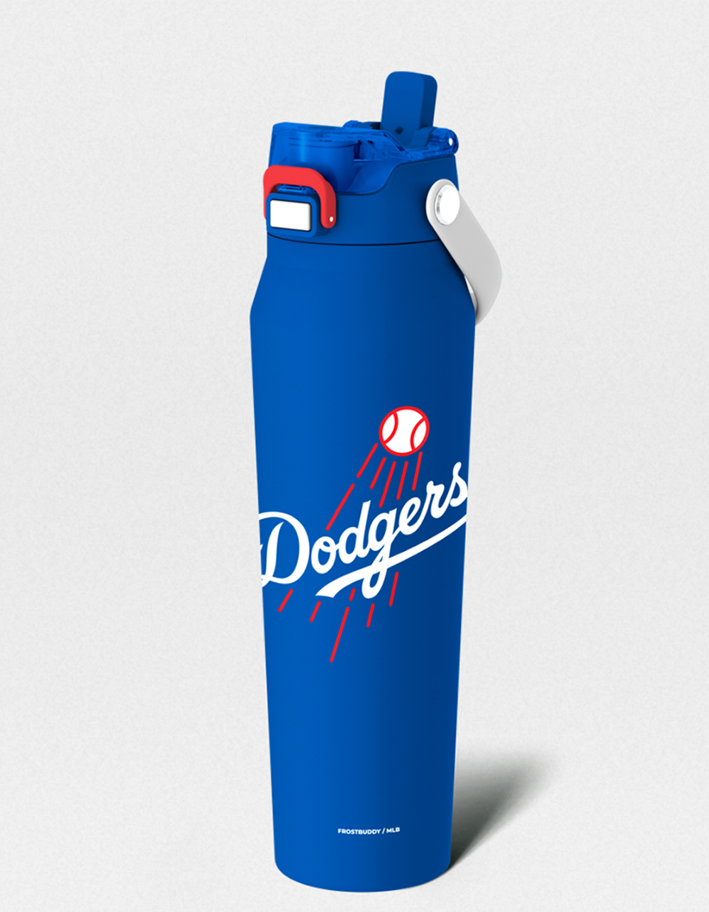 FROST BUDDY Los Angeles Dodgers Bottle Buddy 24 oz Water Bottle - WHT/BLUE