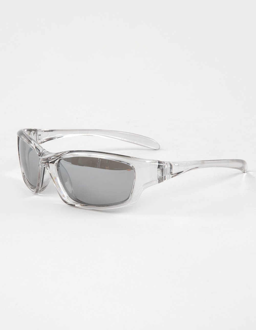 RSQ Wrap Plastic Sunglasses - CLEAR