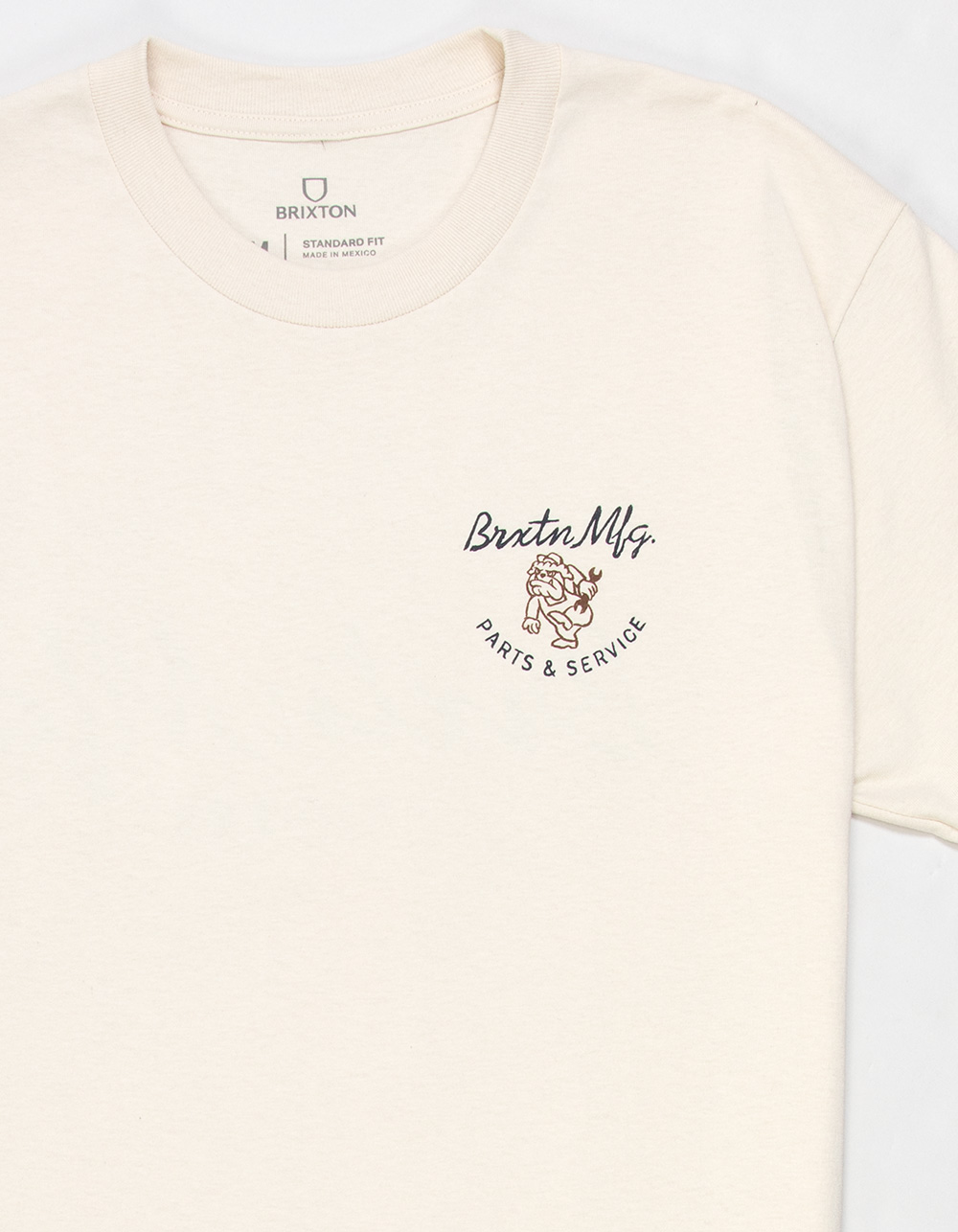 BRIXTON Tolman Mens Tee - CREAM