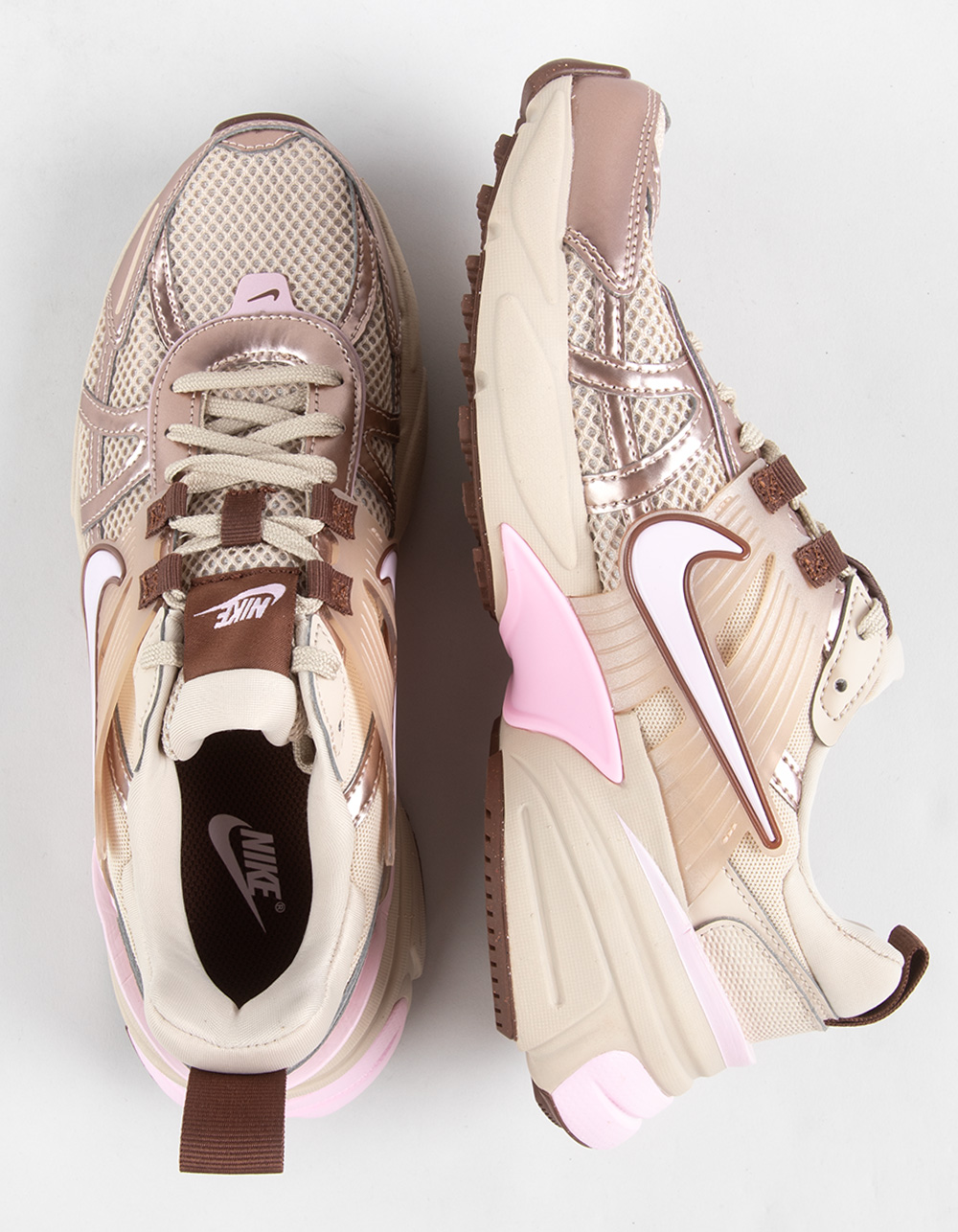 NIKE V2K Run Womens Shoes - PINK COMBO