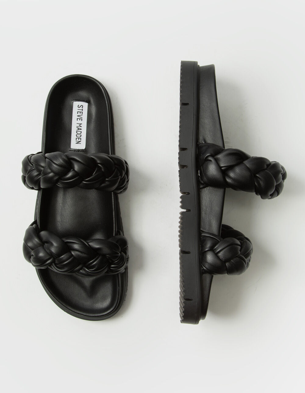 STEVE MADDEN Choice Womens Slide Sandals - BLACK | Tillys