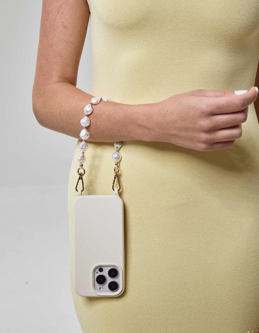 CORDEE CASES Luna Baroque Pearl iPhone 7 Plus/8 Plus Chain Set - ANTIQUE WHITE