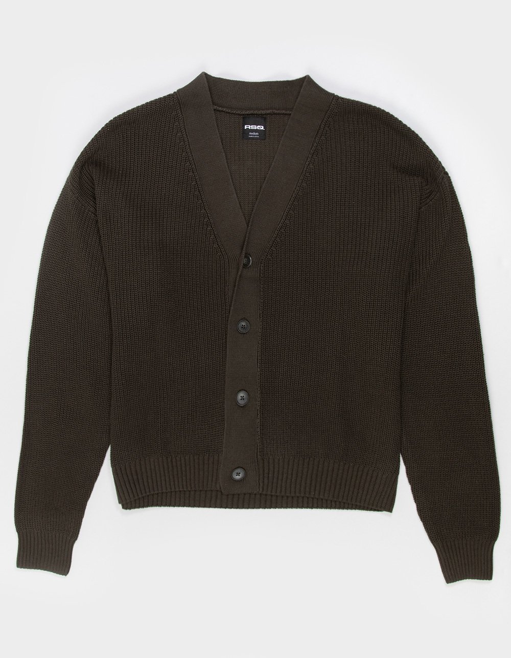 RSQ Mens Cardigan - OLIVE