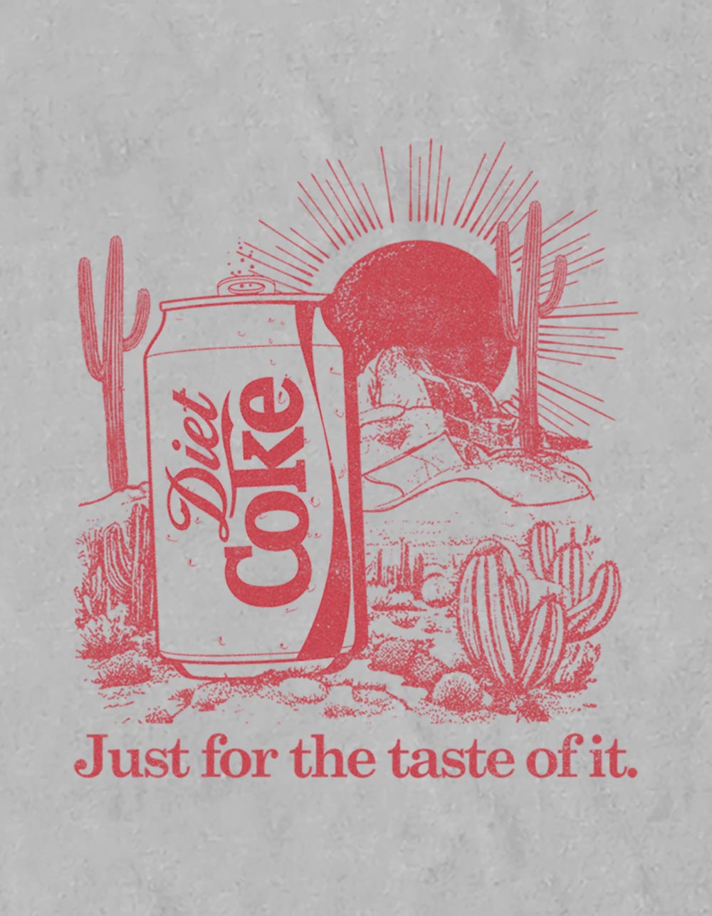 COCA-COLA Desert Coke Unisex Tee - SILVER