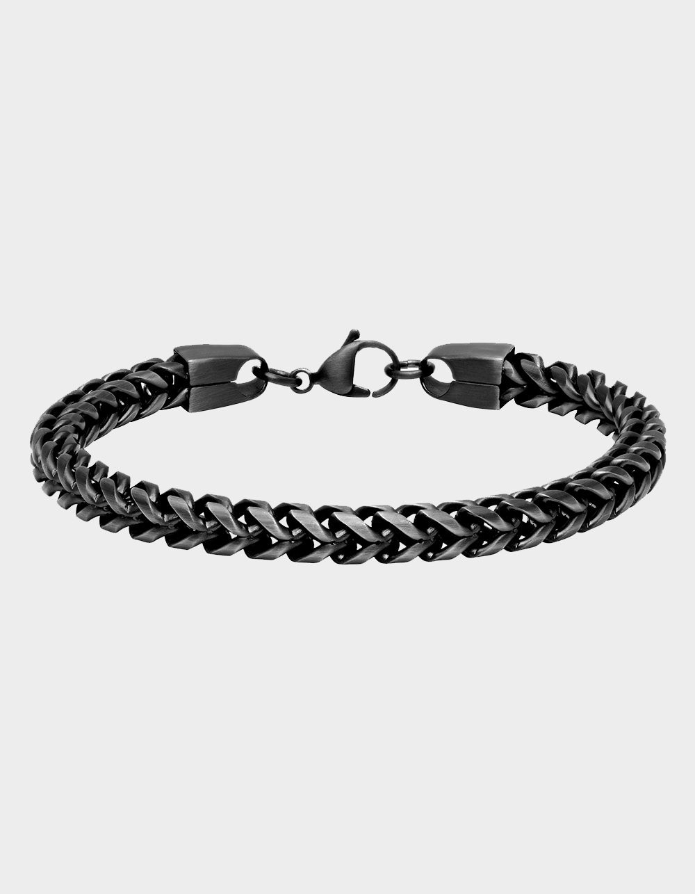 STEEL NATION Stainless Steel With Gunmetal Grey IP Franco Link Bracelet - GUNMETAL