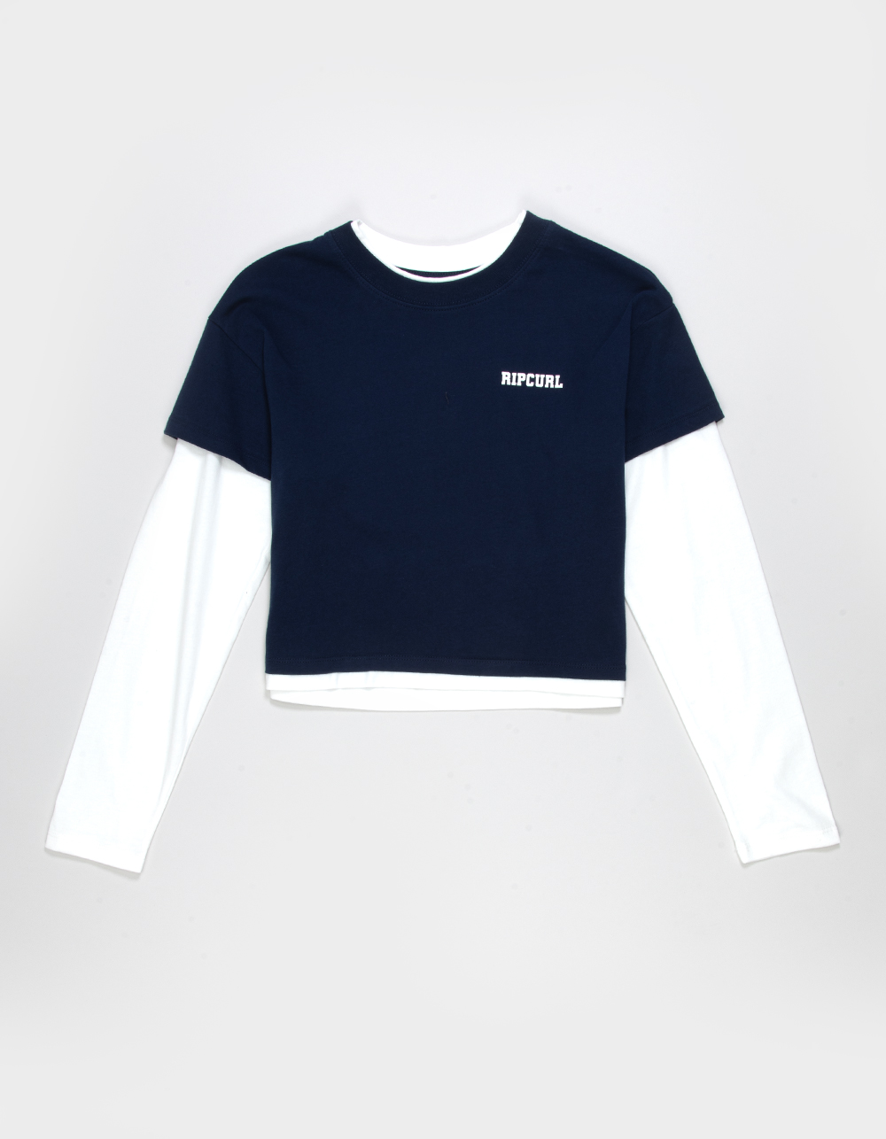 RIP CURL Retro Rama Girls Long Sleeve Tee - NAVY