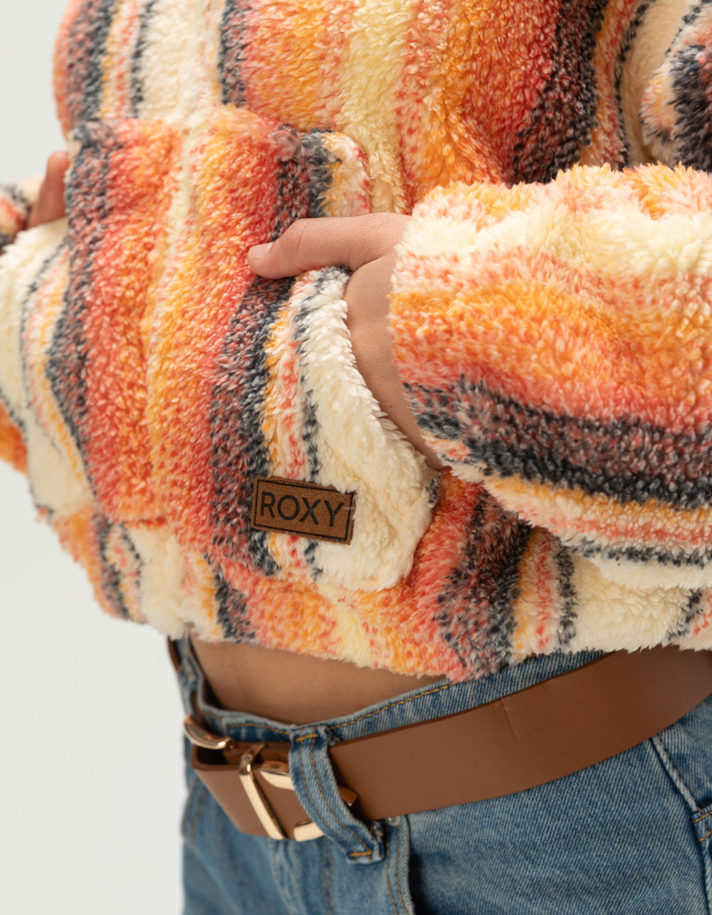 ROXY Cold Surf Womens Sherpa Jacket - MULTI