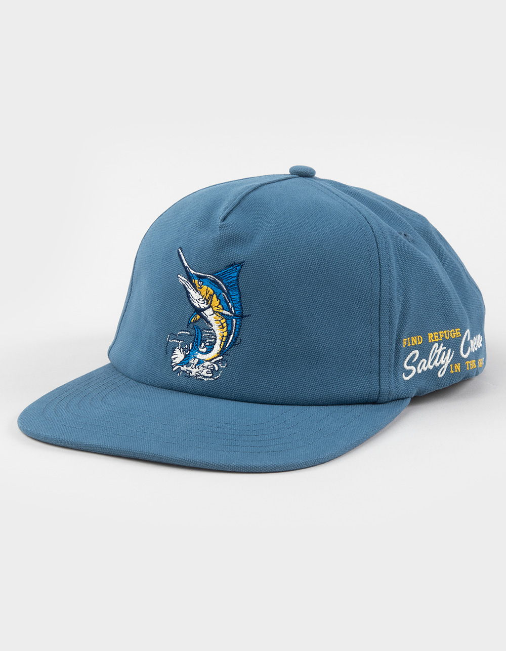 SALTY CREW Coastal 5 Panel Snapback Hat - BLUE