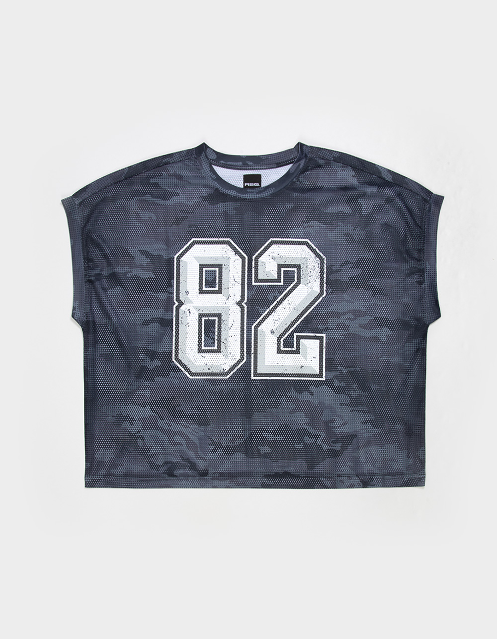 RSQ Mens Mesh Muscle Tee - CAMO BLACK