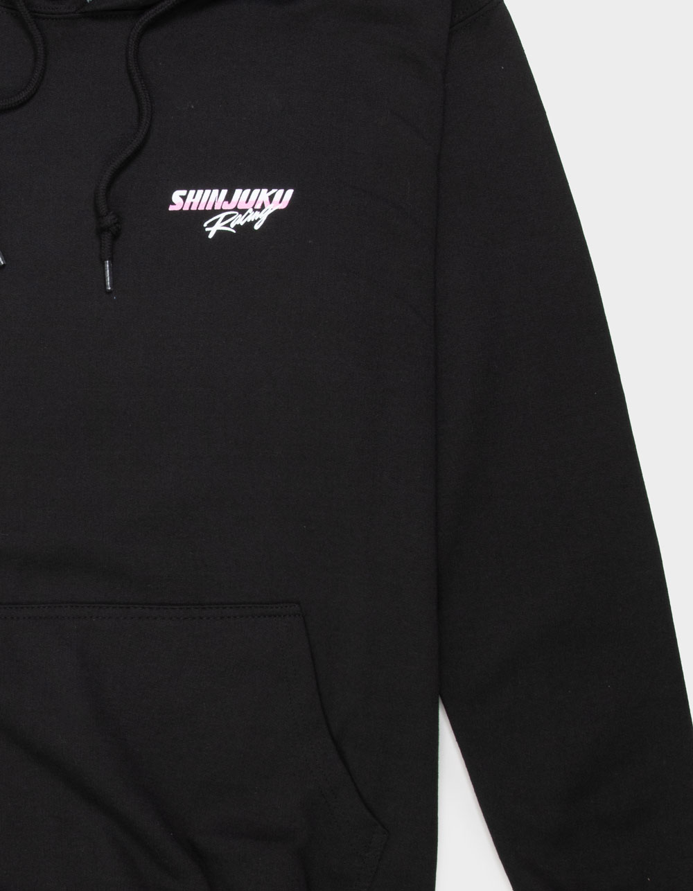 PLEASANT GETAWAY Shinjuku Racing Mens Hoodie - BLACK
