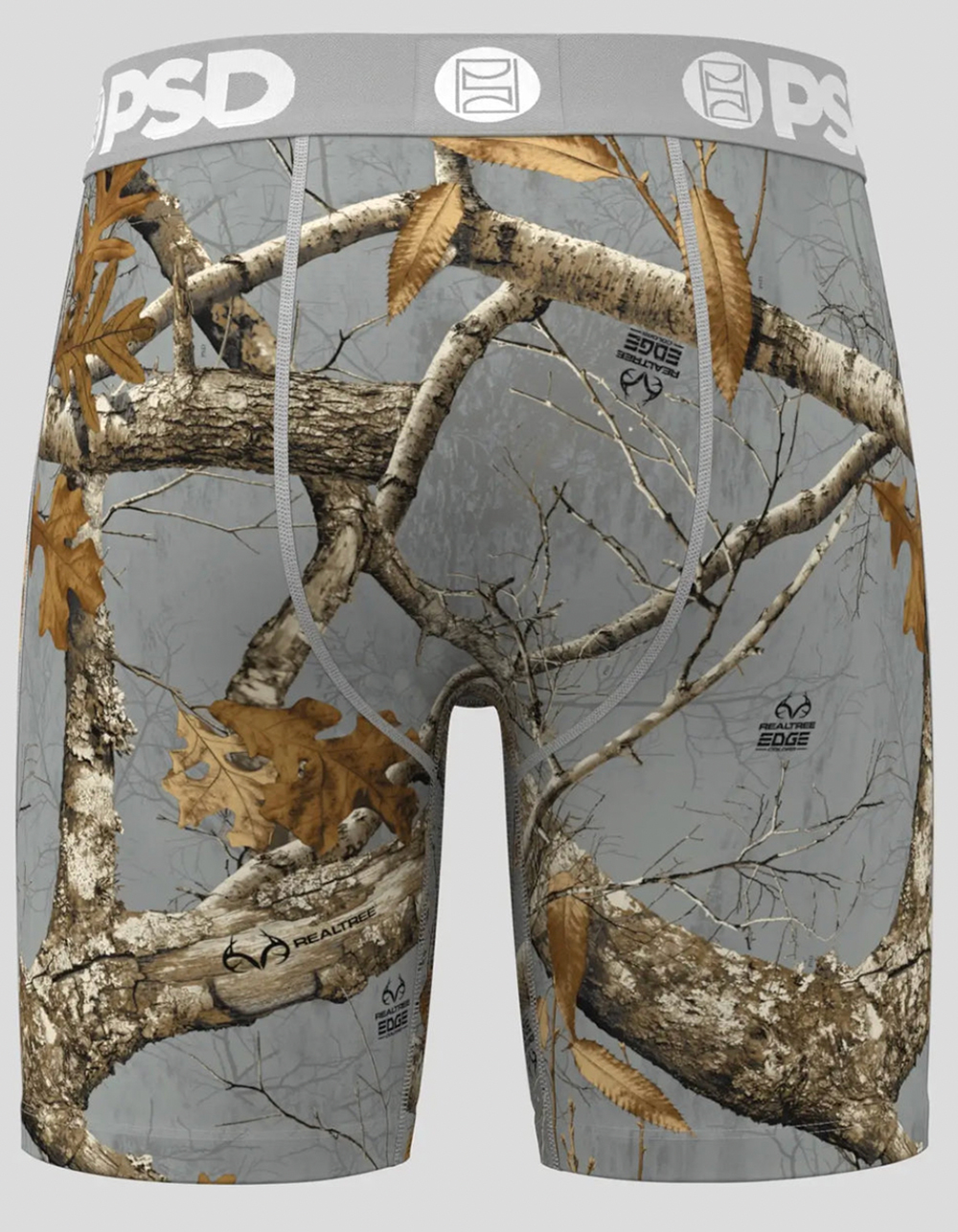 PSD x Realtree Edge Grey Mens Boxer Briefs - MULTI