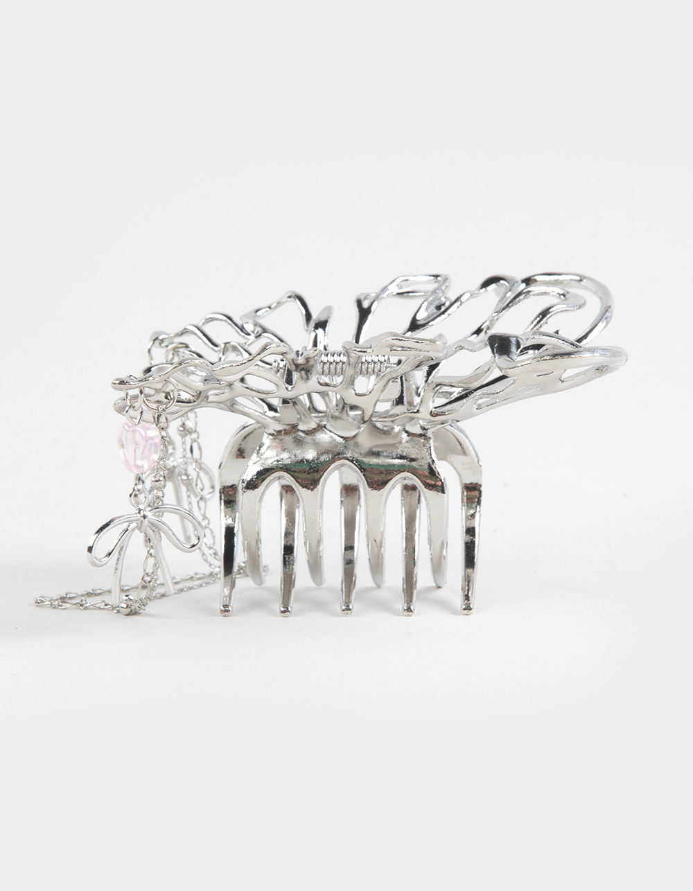 FULL TILT Metal Butterfly Claw Hair Clip - SILVER