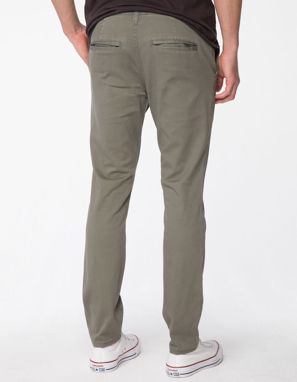RSQ Seattle Skinny Taper Heather Olive Mens Chino Pants - HEATHER OLIVE ...