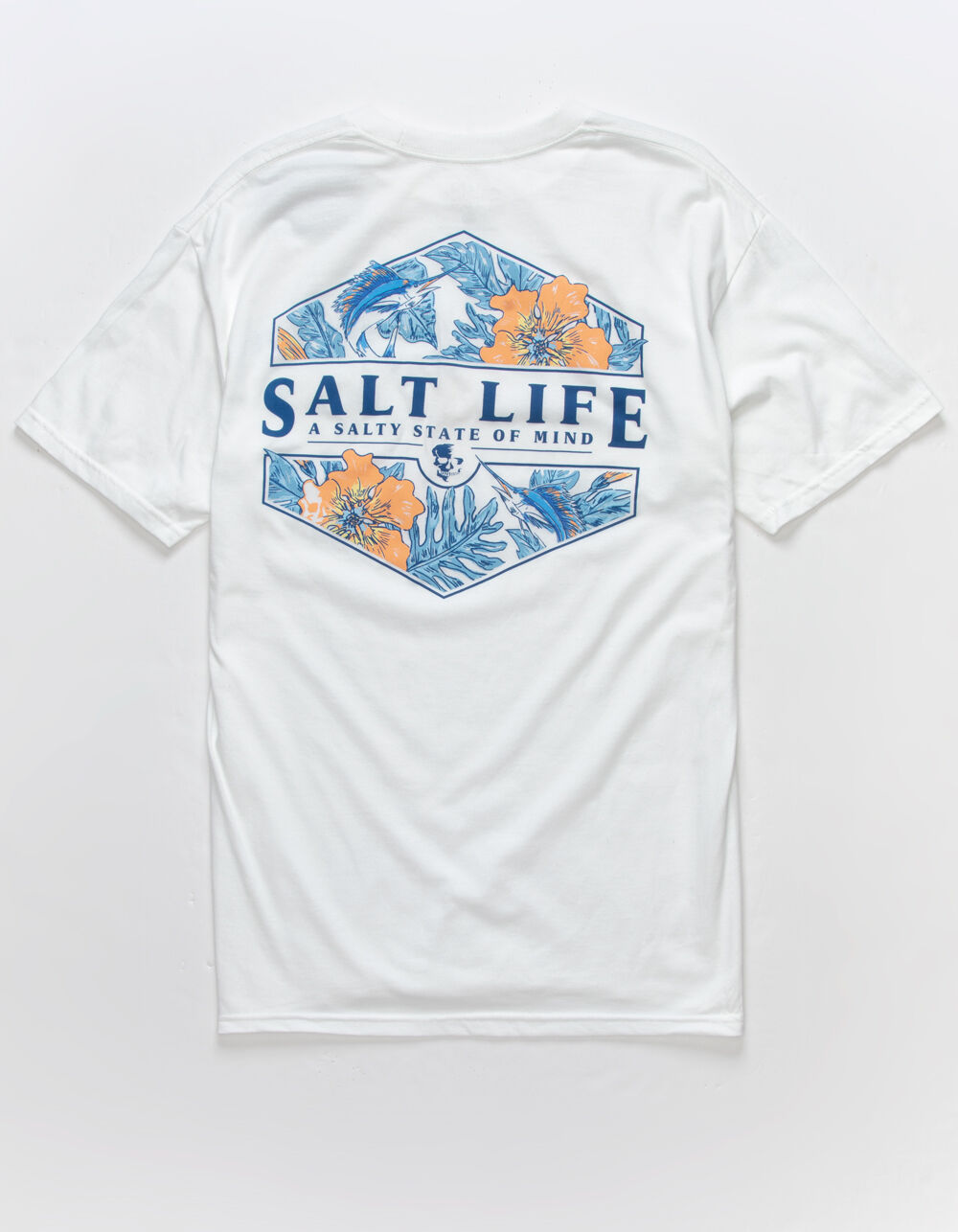 SALT LIFE Sailin Tropics Mens Tee - WHITE | Tillys
