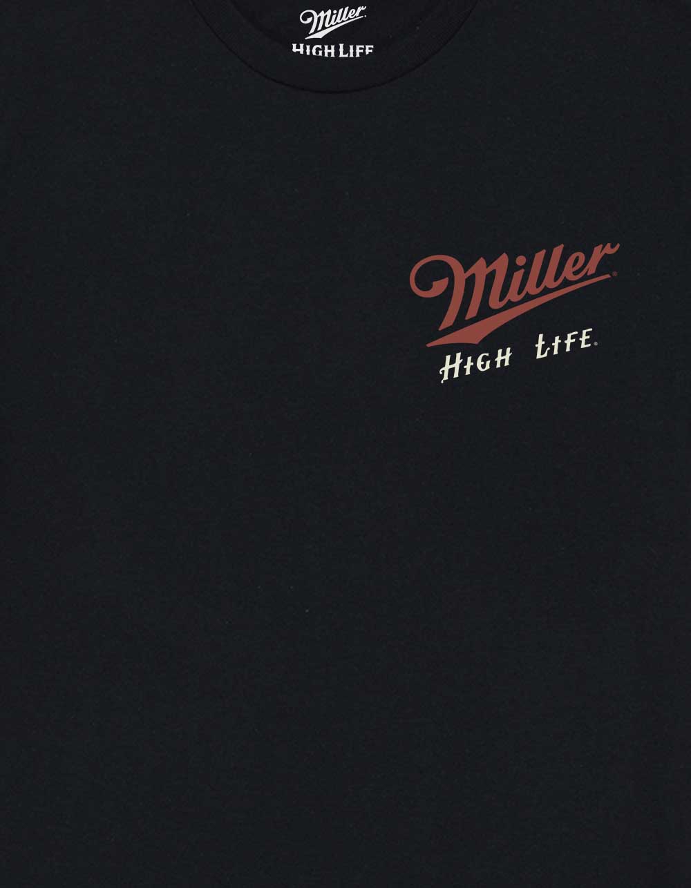 MILLER HIGH LIFE After Dark Unisex Tee - BLACK